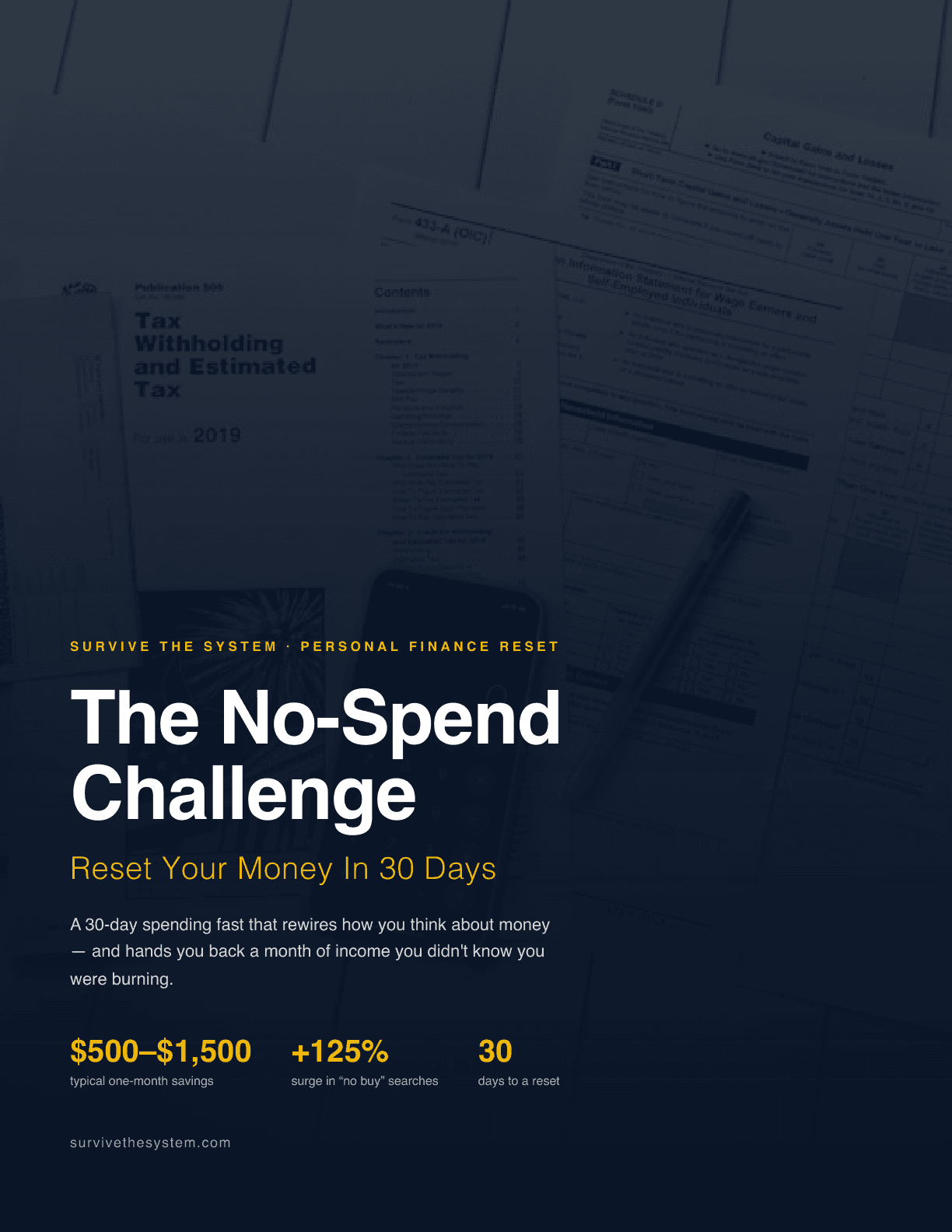 The No-Spend Challenge Front Cover